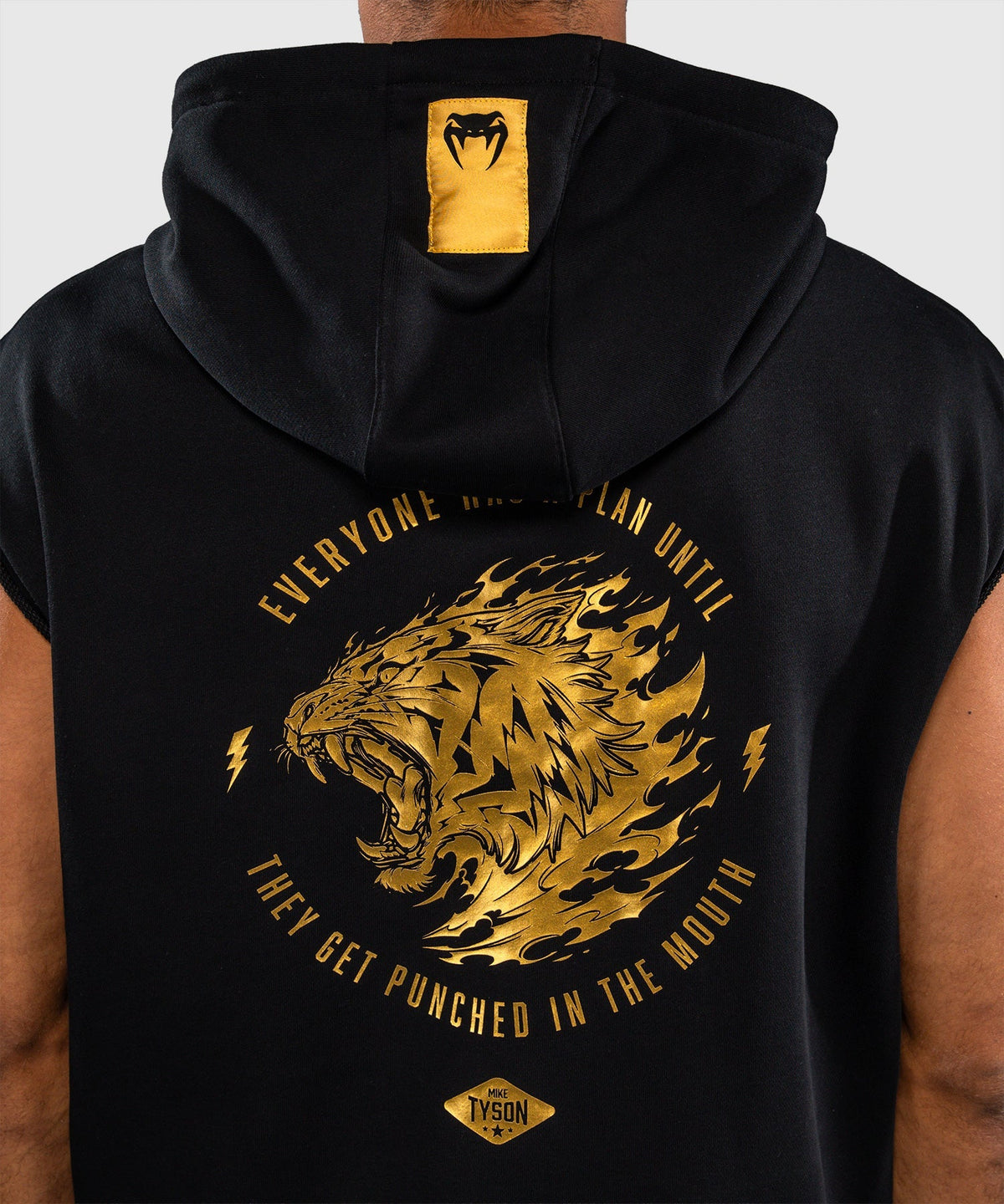 Venum x Mike Tyson Hoodie Ärmellos - Schwarz/Gold