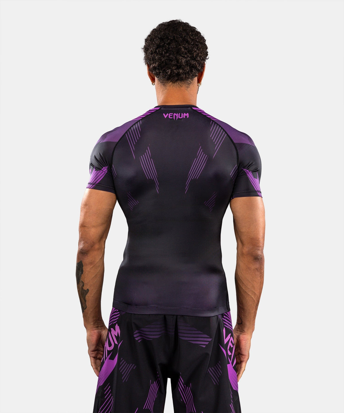 Venum Rashguard No-Gi 6.0 Kurzarm - Schwarz/Lila