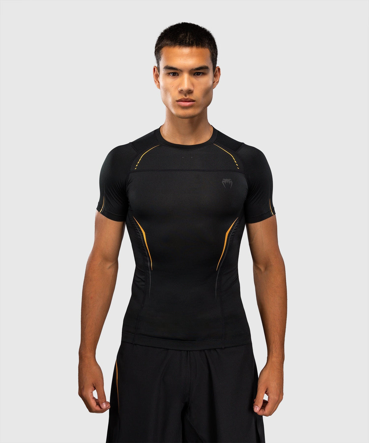 Venum Rashguard G-Core Kurzarm - Schwarz/Gold