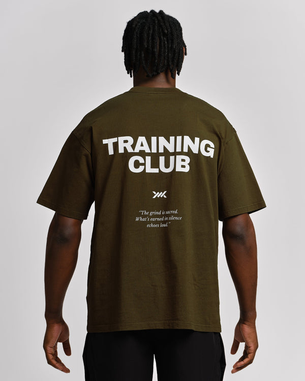 Caged T-Shirt Training Club - Kaki Grün