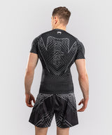 Venum Rashguard Midnight Fury Kurzarm – Schwarz/Grau/Silber