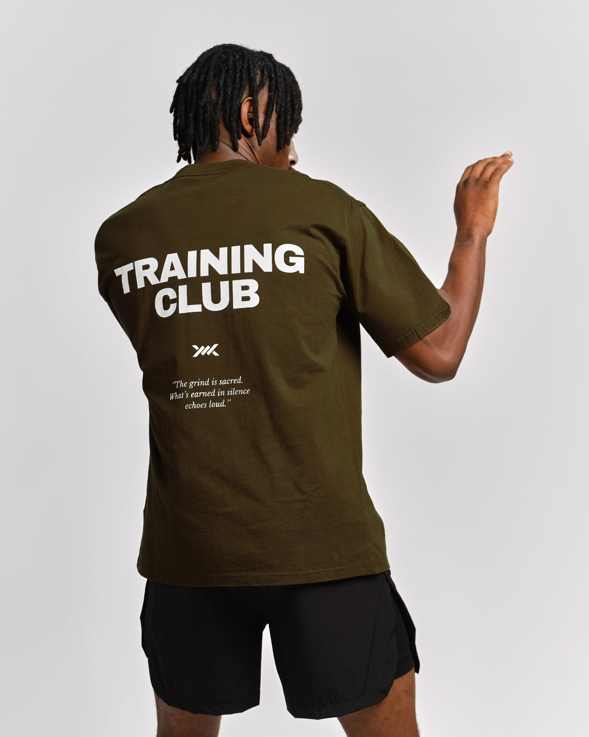 Caged T-Shirt Training Club - Kaki Grün