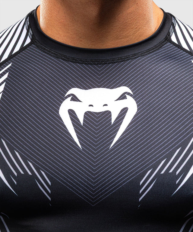 Venum Rashguard No-Gi 6.0 Lange Ärmel - Schwarz/Weiß