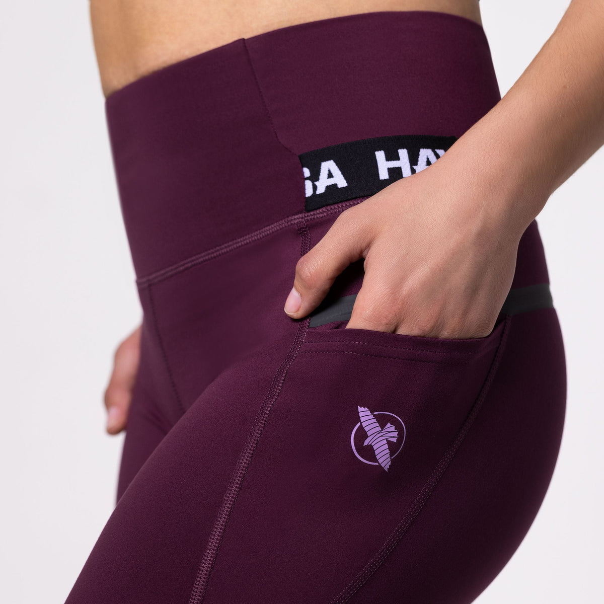 Hayabusa Leggings High Rise 3/4 Damen - Wein