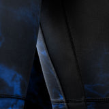 Hayabusa x UFC BJJ Kompressionsshorts - Schwarz/Blau
