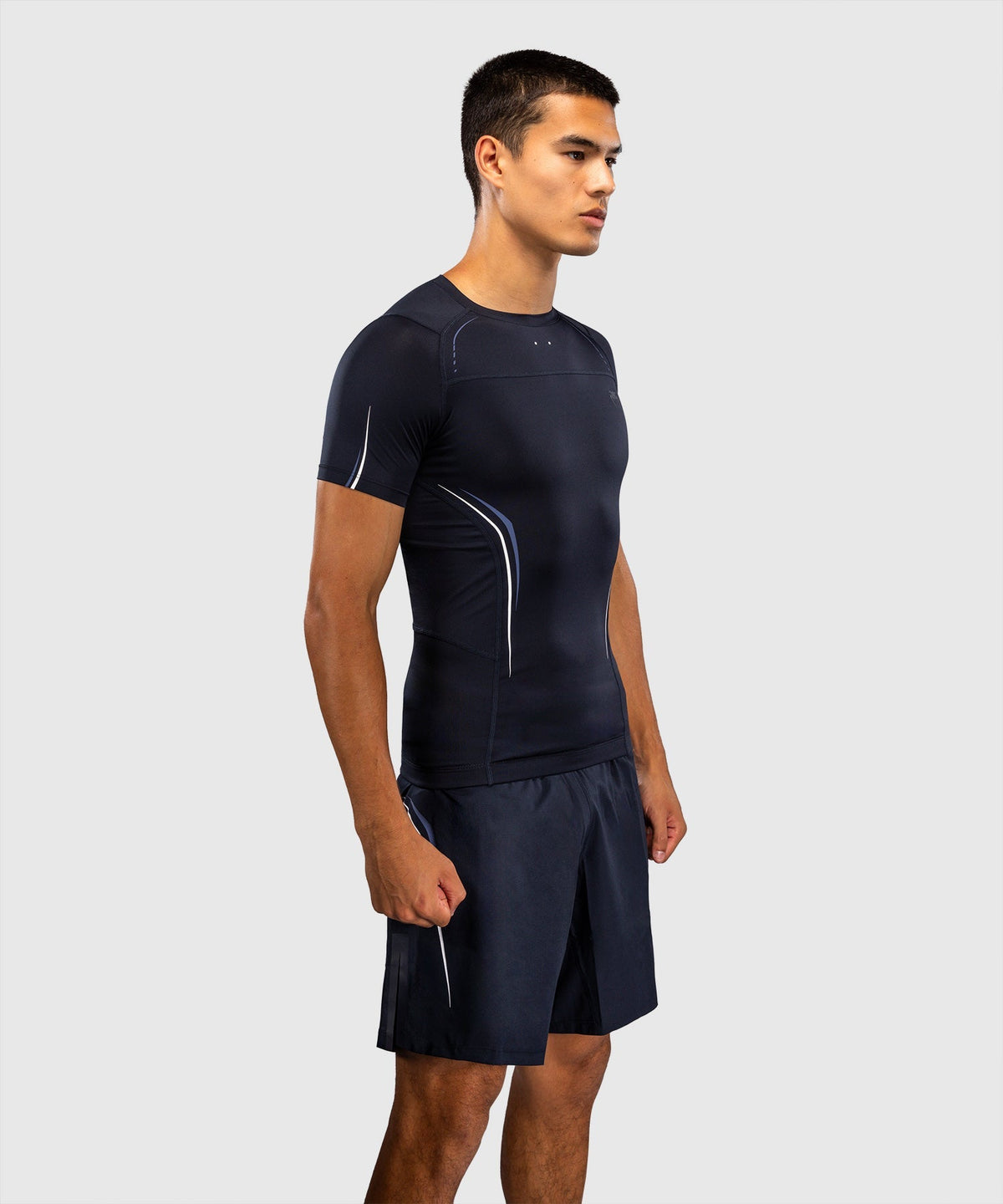 Venum Rashguard G-Core Kurzarm - Marineblau/Weiß