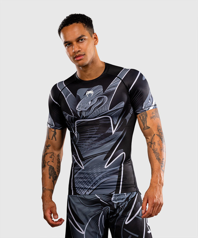 Venum Rashguard Crimson Viper 2.0 Kurzarm - Schwarz/Grau