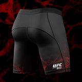 Hayabusa x UFC BJJ Kompressionsshorts - Schwarz/Rot