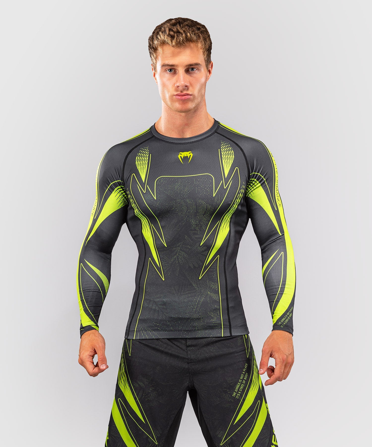 Venum Rashguard Amazonia Reborn Lange Ärmel - Schwarz/Grün