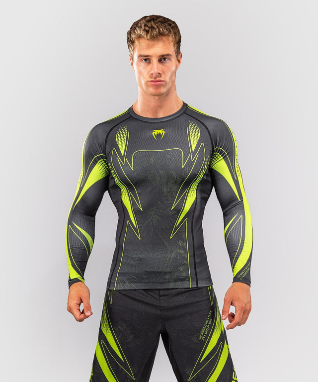 Venum Rashguard Amazonia Reborn Lange Ärmel - Schwarz/Grün
