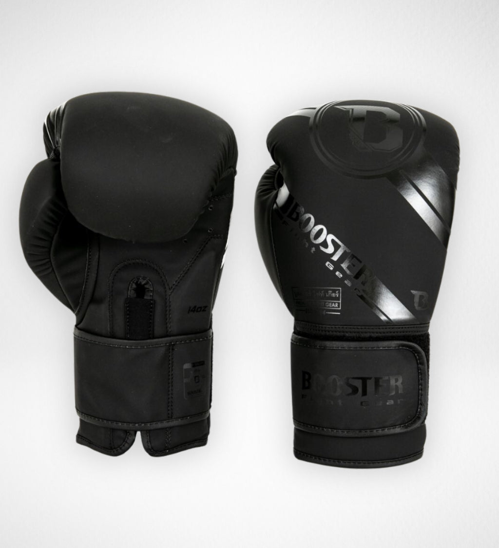Booster Boxhandschuhe Premium Striker - Schwarz/Schwarz
