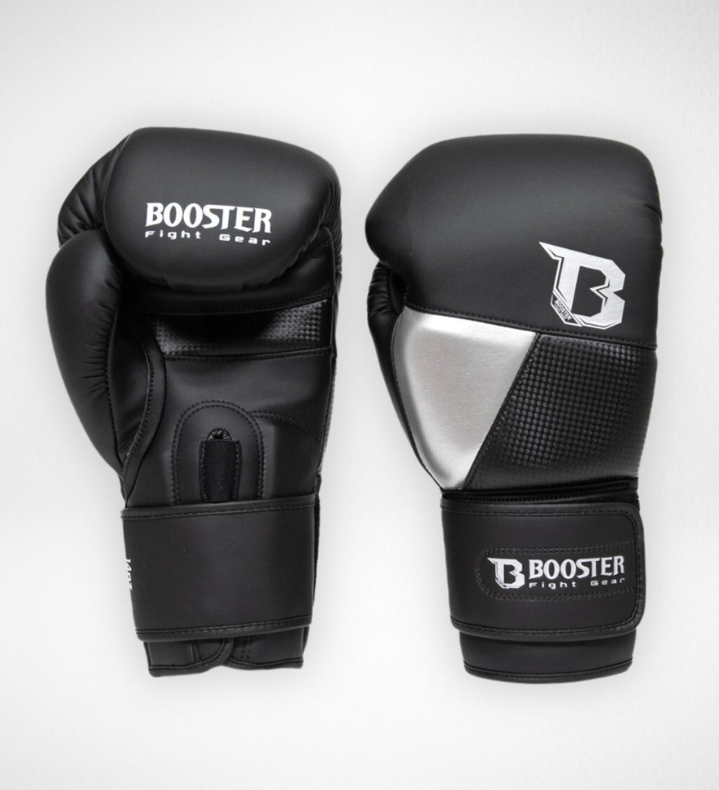 Booster Boxhandschuhe BG 'XXX' - Schwarz/Silber