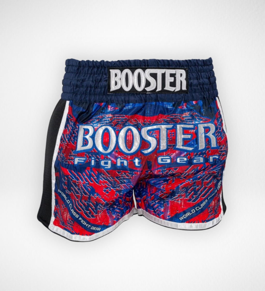 Booster Muay Thai Shorts Alien - Blau/Rot