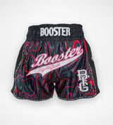 Booster Muay Thai Shorts Aurora – Schwarz/Rot
