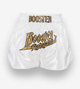 Booster Muay Thai Shorts Thunder - Weiss/Gold