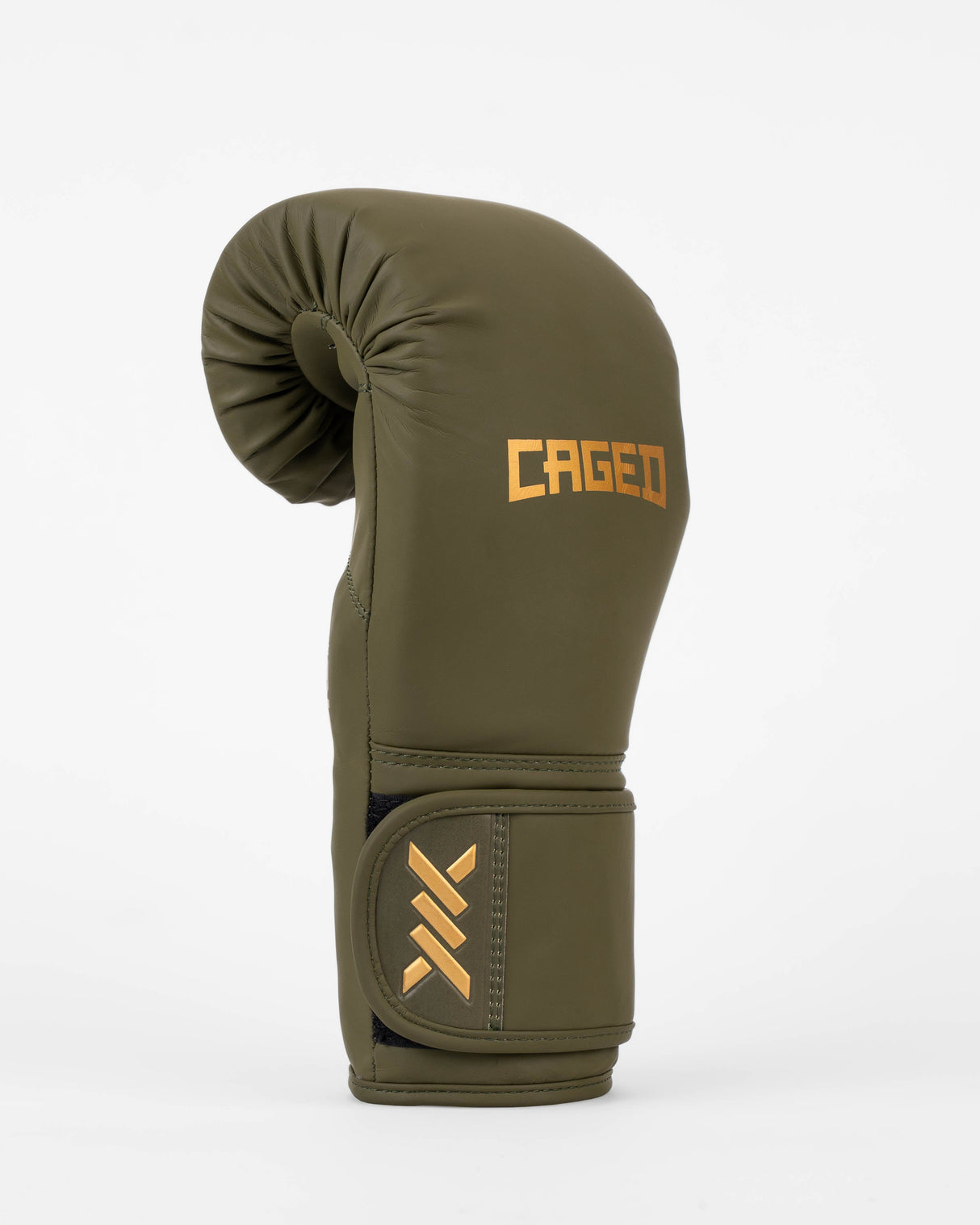 Caged Boxhandschuhe Core - Khakigrün/Gold