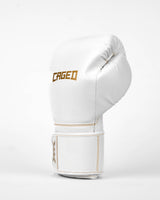 Caged Boxhandschuhe Core - Weiss/Gold