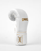 Caged Boxhandschuhe Core - Weiss/Gold