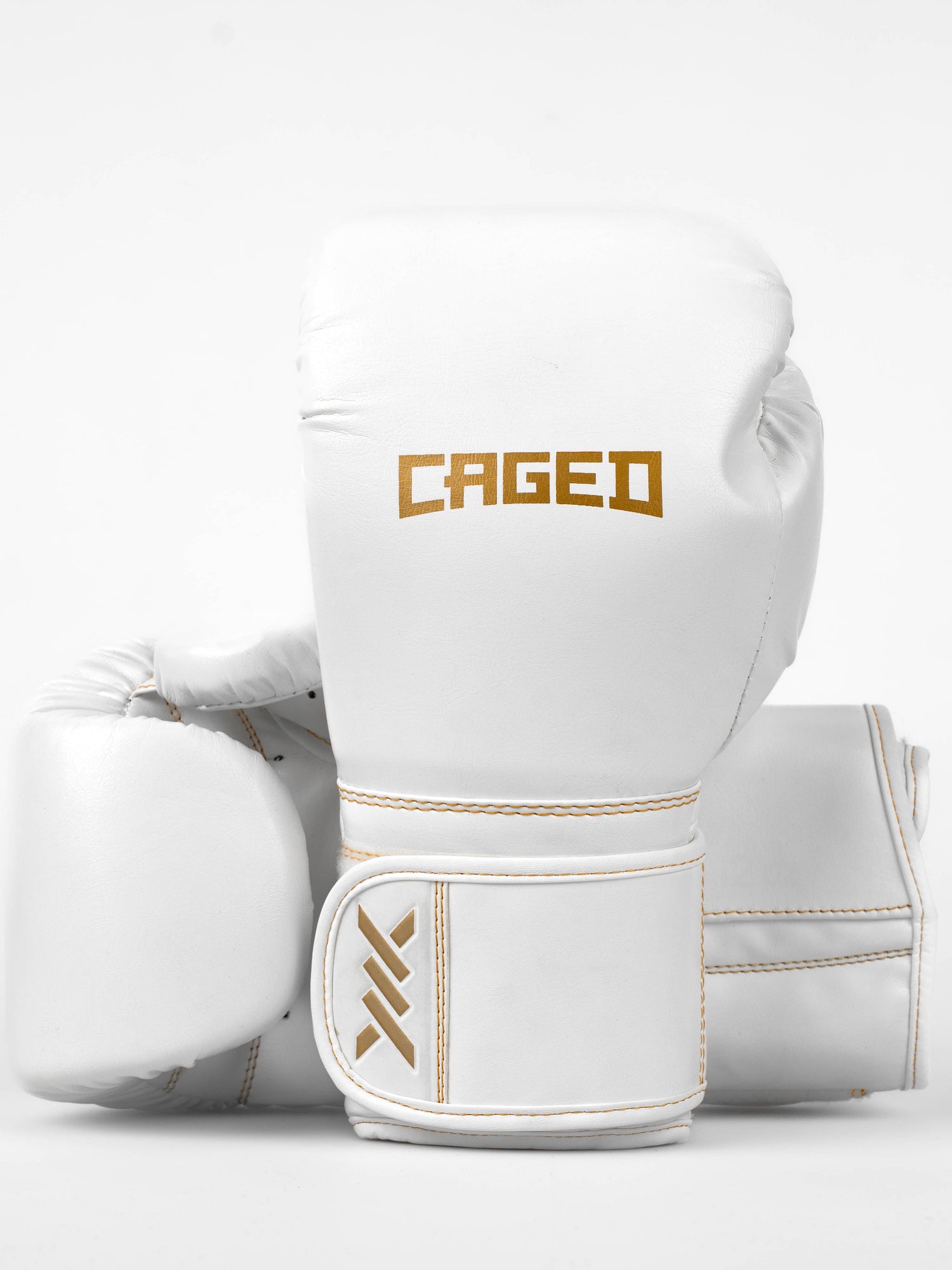 Caged Boxhandschuhe Core - Weiss/Gold