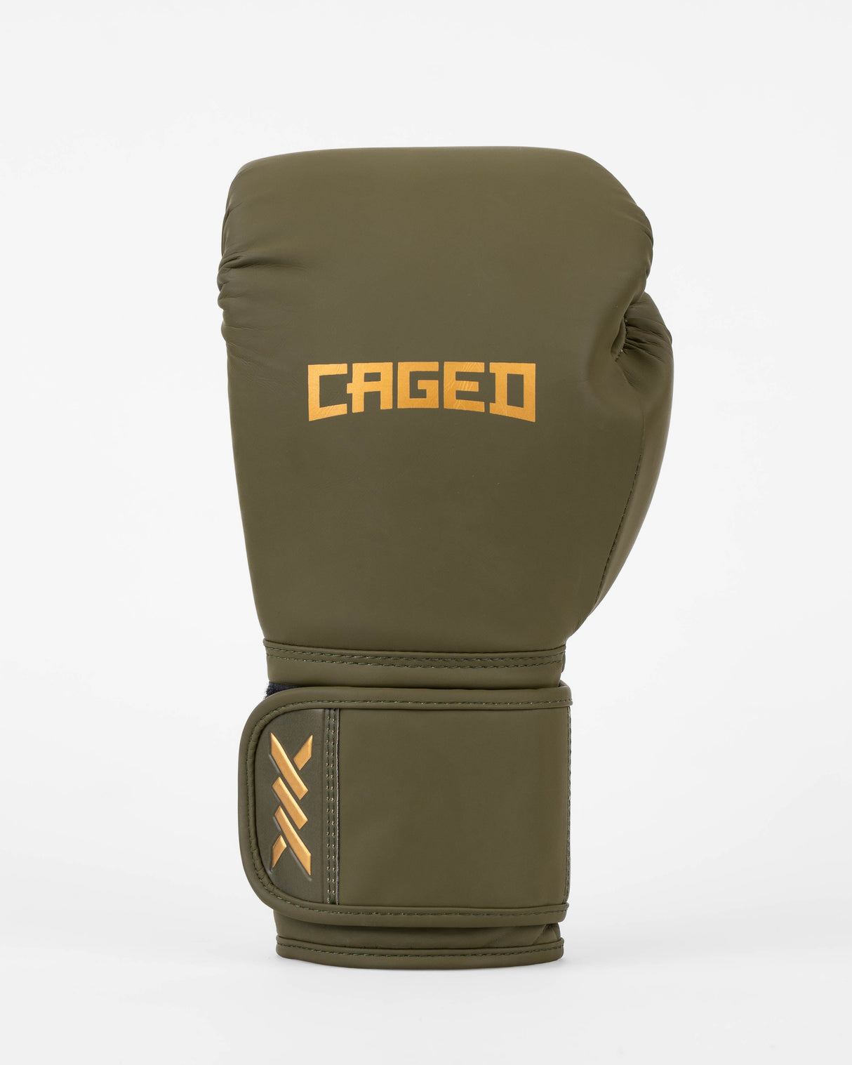 Caged Boxhandschuhe Core - Khakigrün/Gold