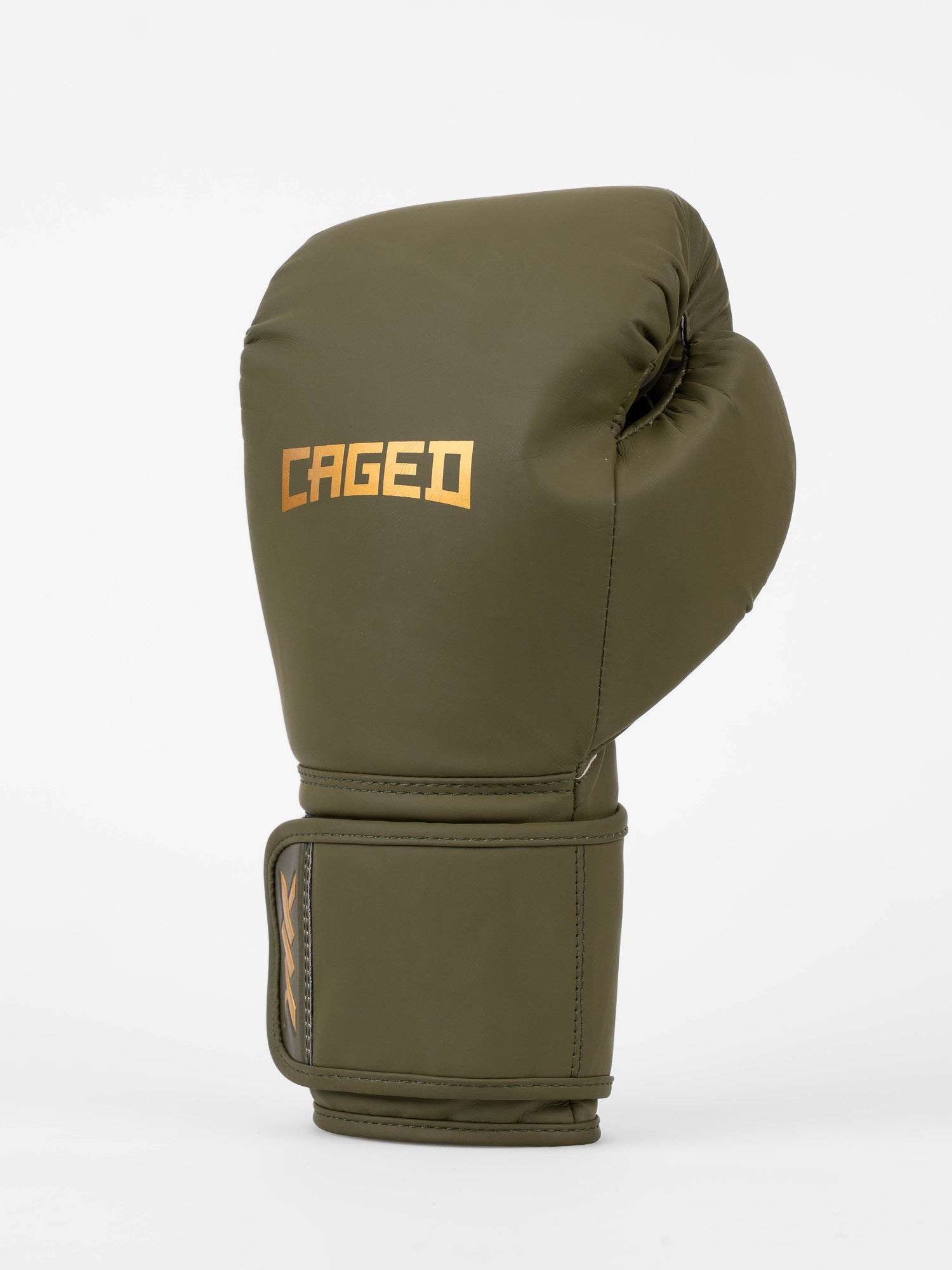 Caged Boxhandschuhe Core - Khakigrün/Gold