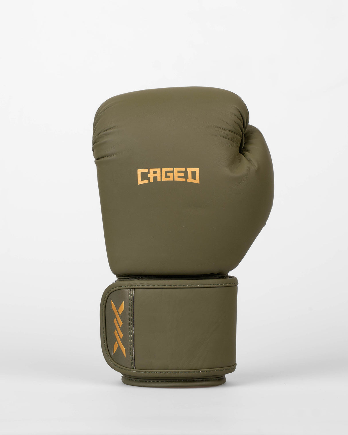 Caged Boxhandschuhe Spark Kids - Khakigrün/Gold