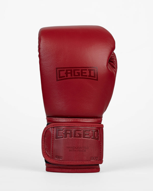 Caged Boxhandschuhe 'X' Series - Bordeauxrot