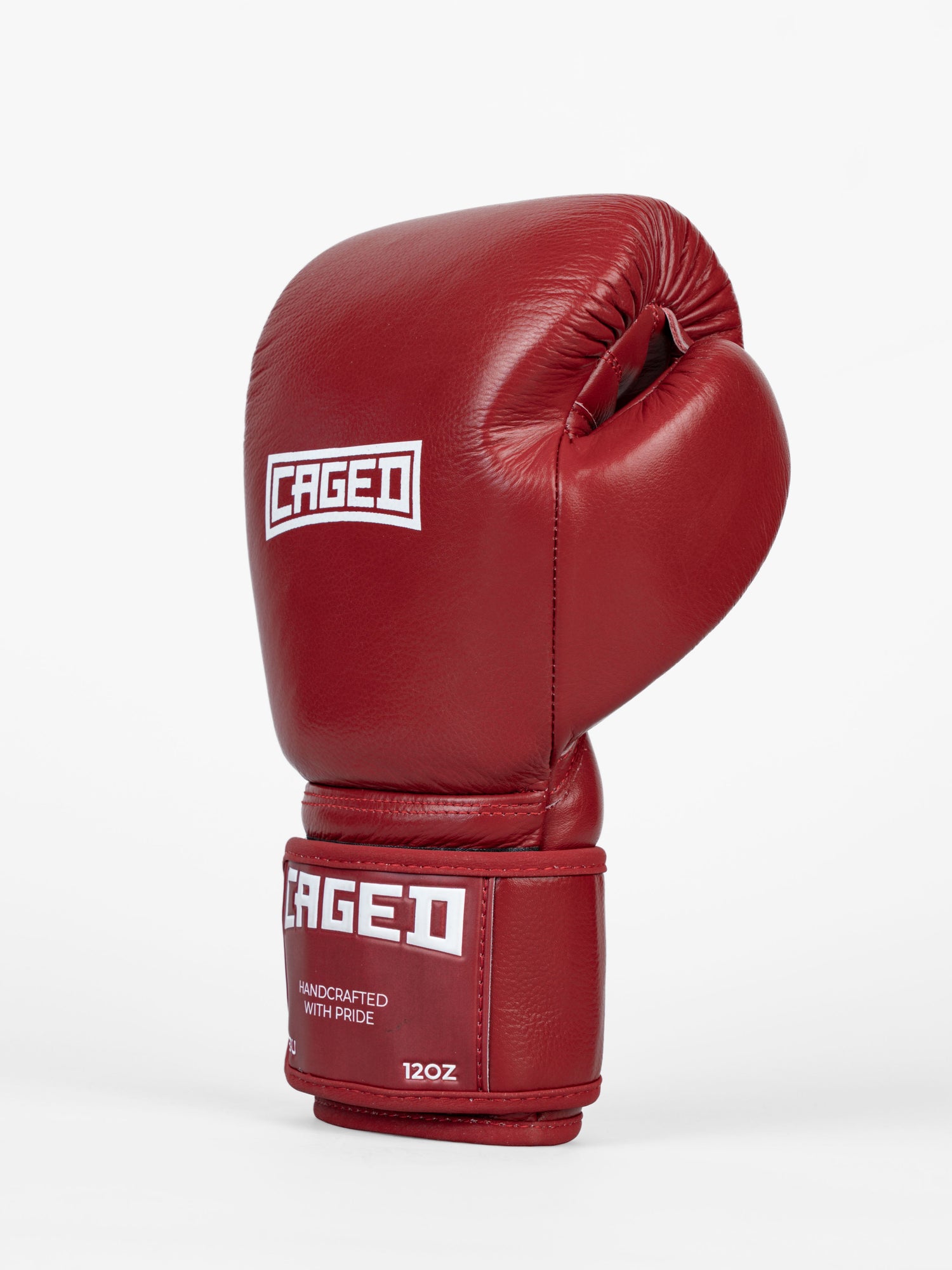 Caged Boxhandschuhe 'X' Series - Bordeauxrot/Weiss