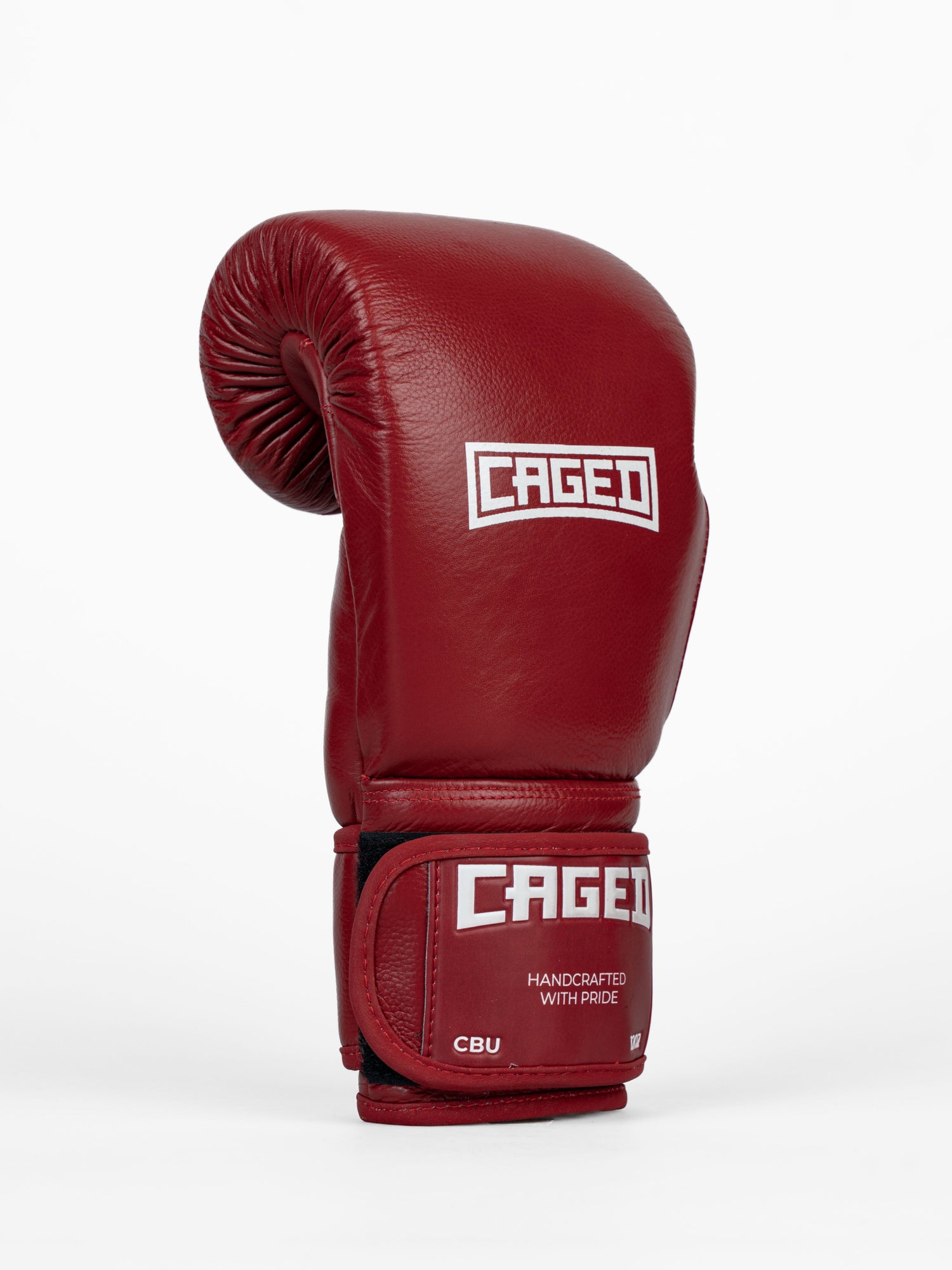 Caged Boxhandschuhe 'X' Series - Bordeauxrot/Weiss