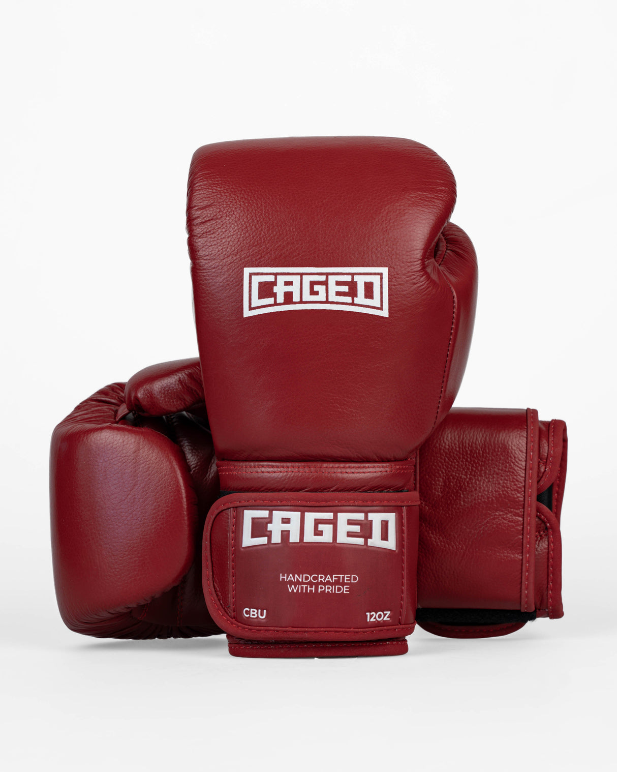 Caged Boxhandschuhe 'X' Series - Bordeauxrot/Weiss