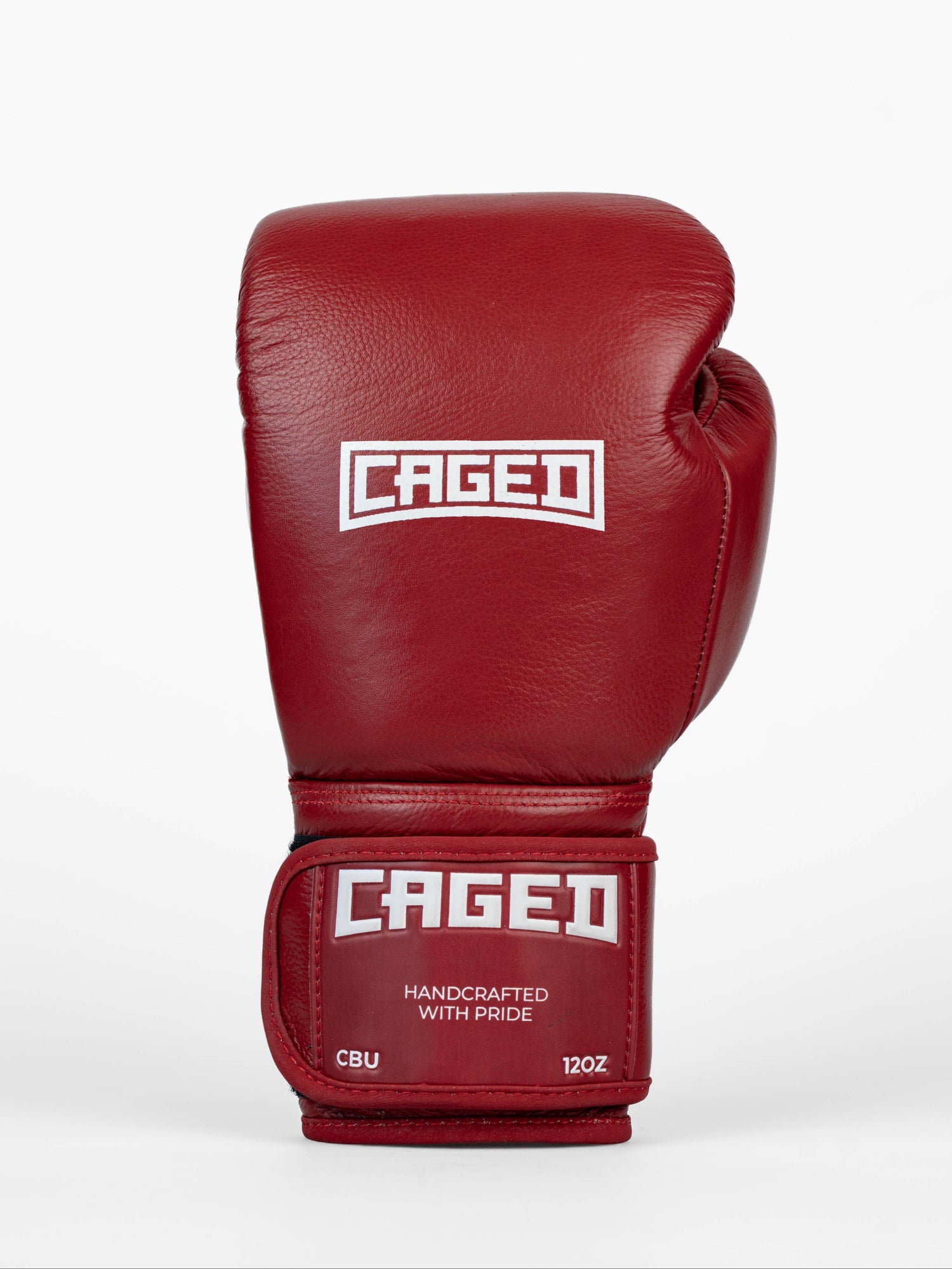Caged Boxhandschuhe 'X' Series - Bordeauxrot/Weiss