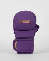Caged MMA-Sparringhandschuhe Shadow - Lila/Gold
