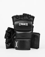 Caged MMA Handschuhe 'X' Series - Schwarz/Weiss