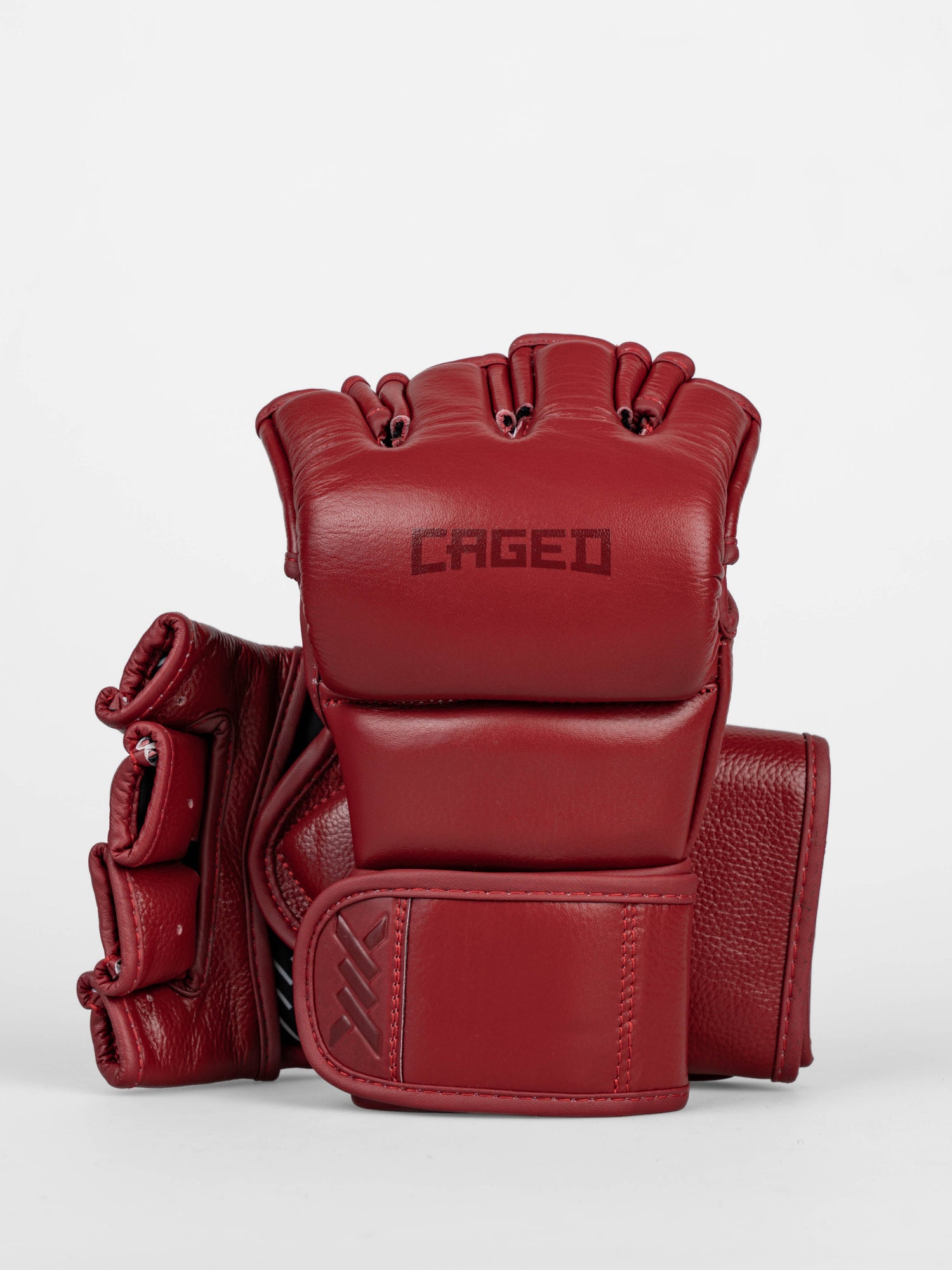 Caged MMA Handschuhe 'X' Series - Bordeauxrot