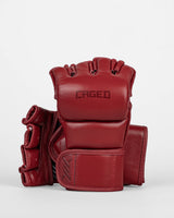 Caged MMA Handschuhe 'X' Series - Bordeauxrot