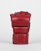 Caged MMA Handschuhe 'X' Series - Bordeauxrot