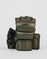 Caged MMA Handschuhe 'X' Series - Khakigrün/Schwarz