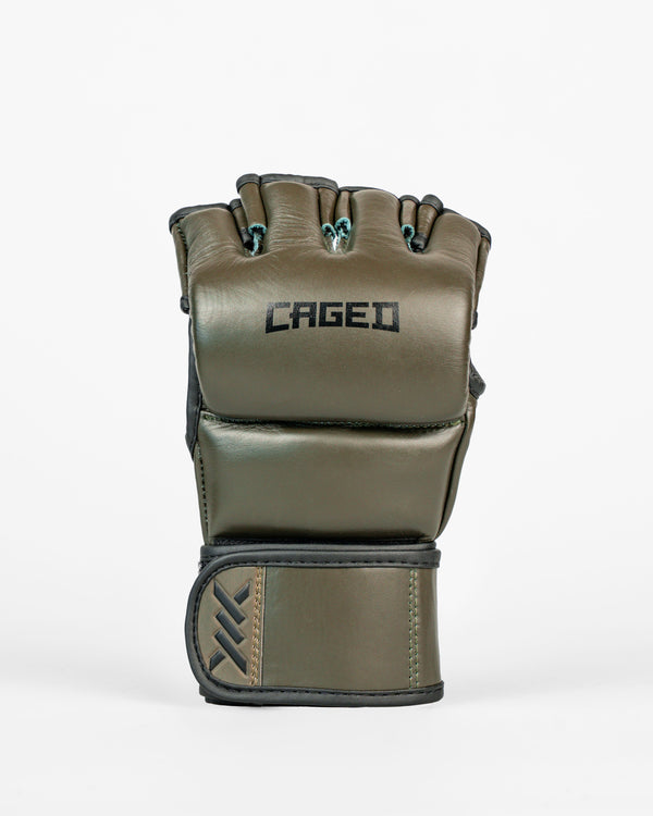 Caged MMA Handschuhe 'X' Series - Khakigrün/Schwarz