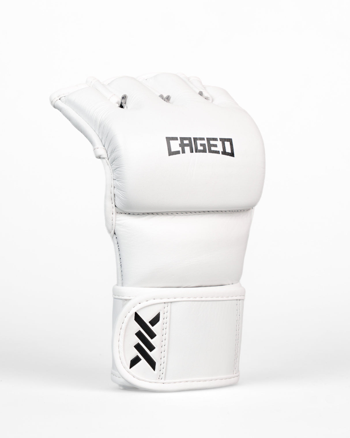 Caged MMA Handschuhe 'X' Series - Weiss/Schwarz
