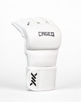 Caged MMA Handschuhe 'X' Series - Weiss/Schwarz