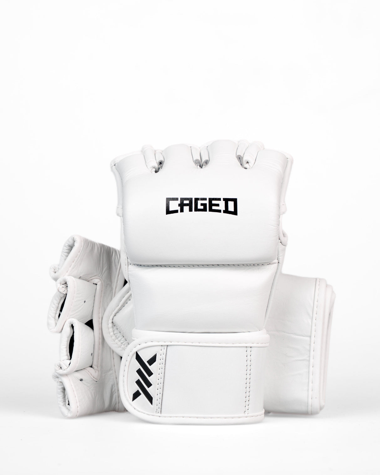 Caged MMA Handschuhe 'X' Series - Weiss/Schwarz