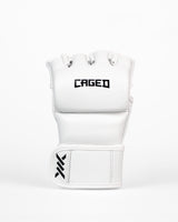 Caged MMA Handschuhe 'X' Series - Weiss/Schwarz