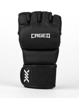 Caged MMA-Handschuhe Shadow - Mattschwarz/Weiss