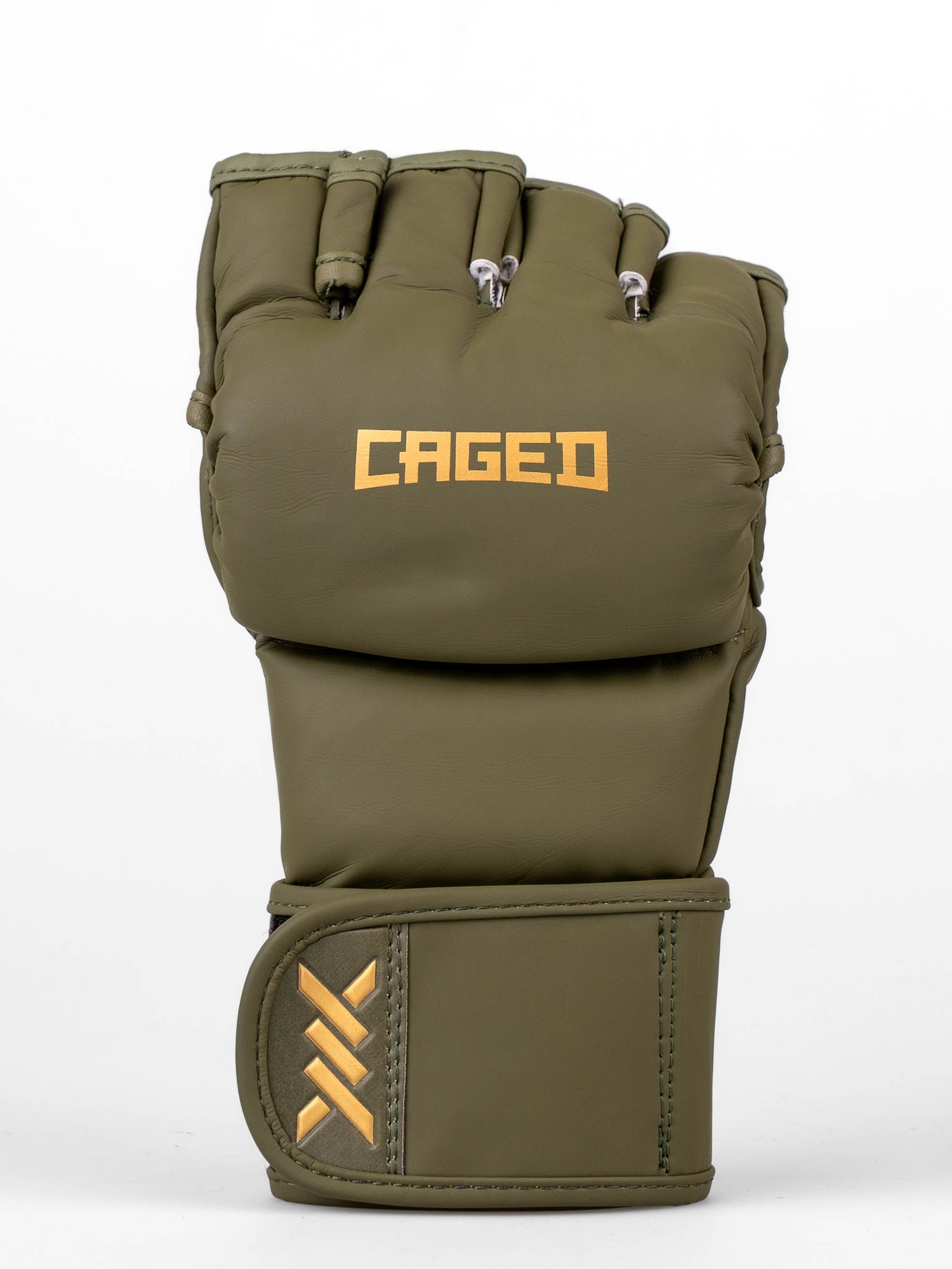 Caged MMA-Handschuhe Shadow - Khakigrün/Gold