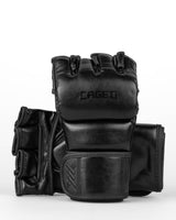 Caged MMA Handschuhe Shadow - Schwarz/Schwarz