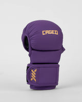 Caged MMA-Sparringhandschuhe Shadow - Lila/Gold