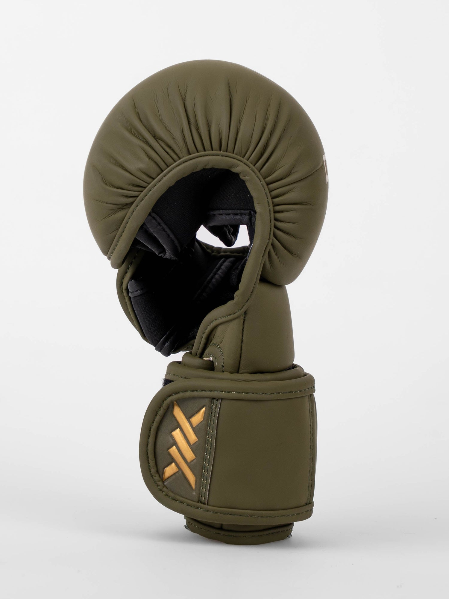 Caged MMA-Sparringhandschuhe Shadow - Khakigrün/Gold