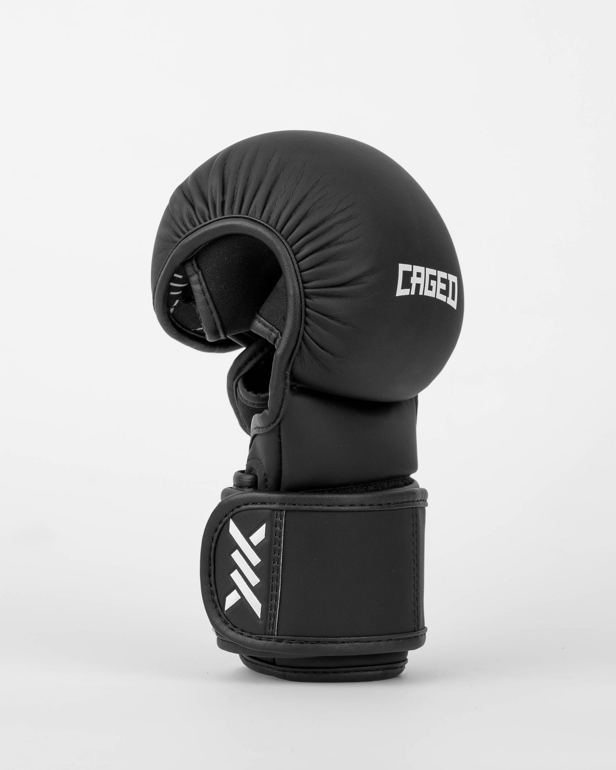 Caged MMA-Sparringhandschuhe Shadow - Mattschwarz/Weiss