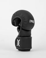 Caged MMA-Sparringhandschuhe Shadow - Mattschwarz/Weiss