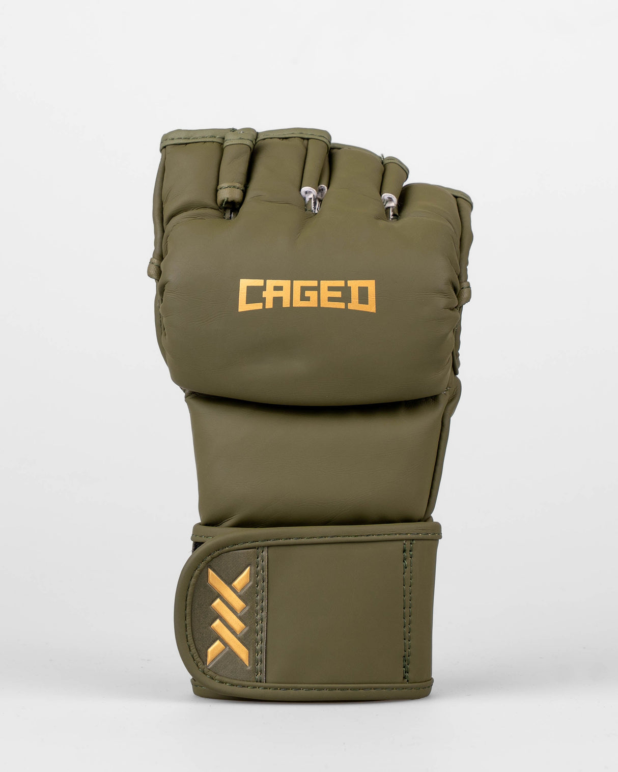 Caged MMA-Handschuhe Shadow - Khakigrün/Gold